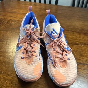 Nike Peach and Blue Men's Sneakers